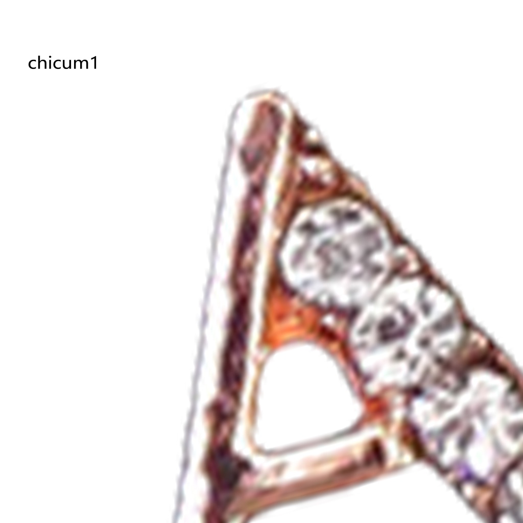 Set 10 Phụ Kiện Trang Trí Móng Tay 26 Chữ Cái Đính Đá Xinh Xắn