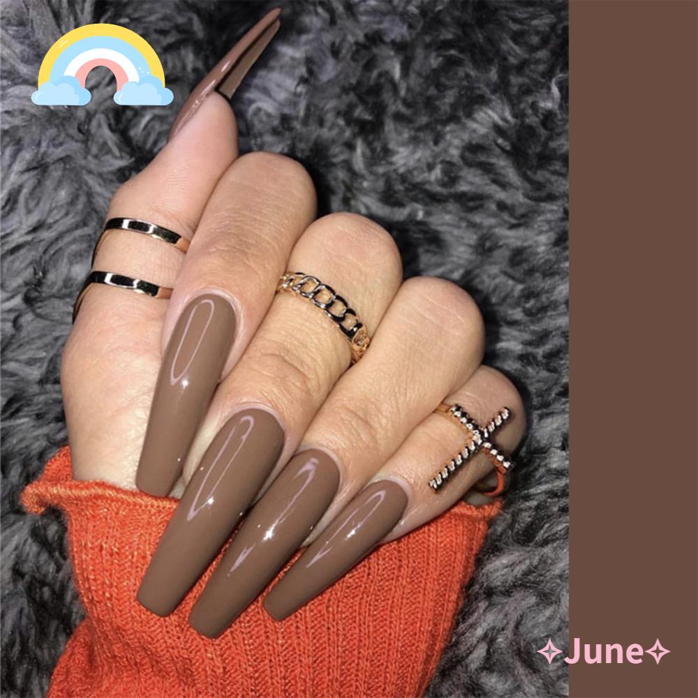 [Hàng mới về] Set 24 móng tay giả có thể tháo rời tiện dụng