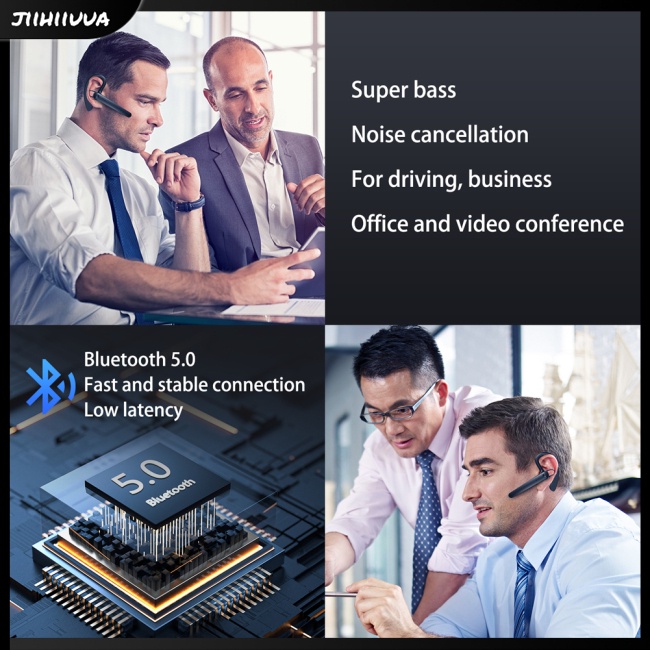 Tai Nghe Bluetooth Không Dây JL- Air5 Có Móc Vành Tai Dùng Khi Lái Xe