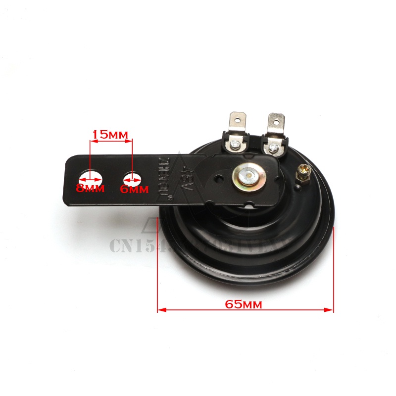 Còi Điện Tròn Chống Thấm Nước 12V 24V 36V 48V 60V 1.5A 105db Phù Hợp Cho Xe Máy