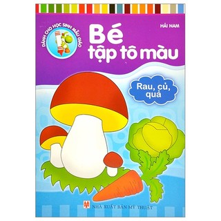 Sách bé tập tô màu - rau, củ, quả