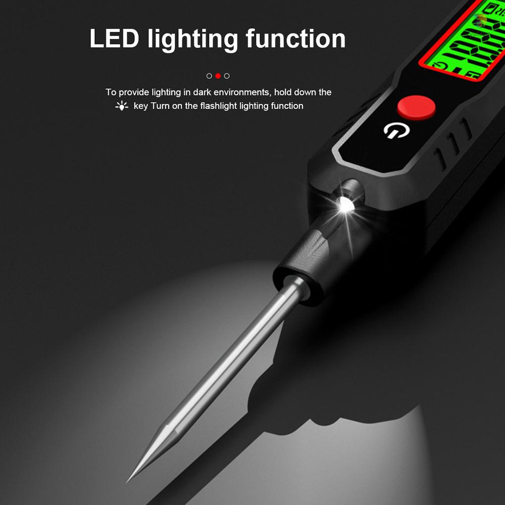 Bút Thử Điện Áp Xe Hơi HABOTEST 0.8V-100V Màn Hình LCD Với Dây Lò Xo PU