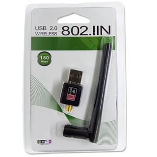 Usb thu sóng wifi có anten tốc độ 150mbps 802in - hàng nhập khẩu