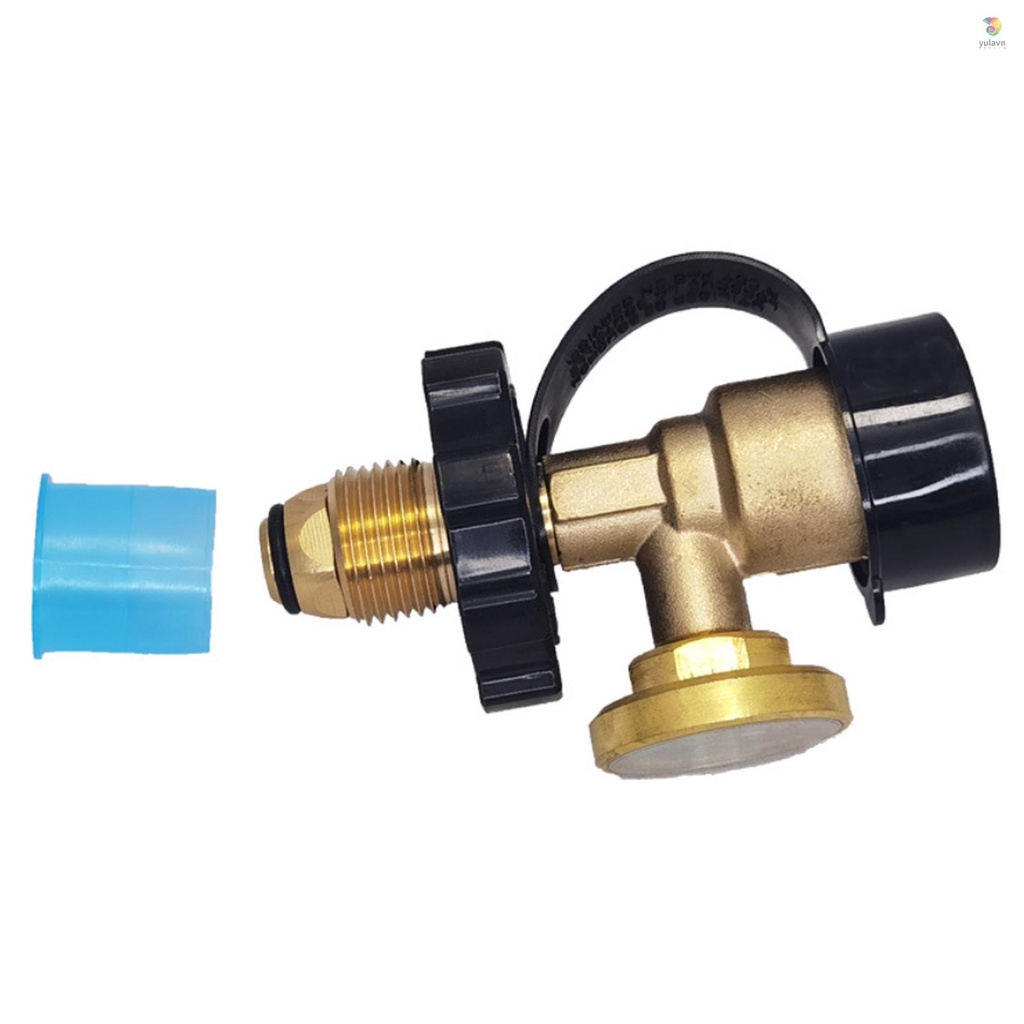 Van Chuyển Đổi Bình Propane Thông Dụng Kèm Đồng Hồ Đo Áp Suất Van Bồn Chứa QCC1 Propane Cho RV Camper / BBQ / Xi Lanh