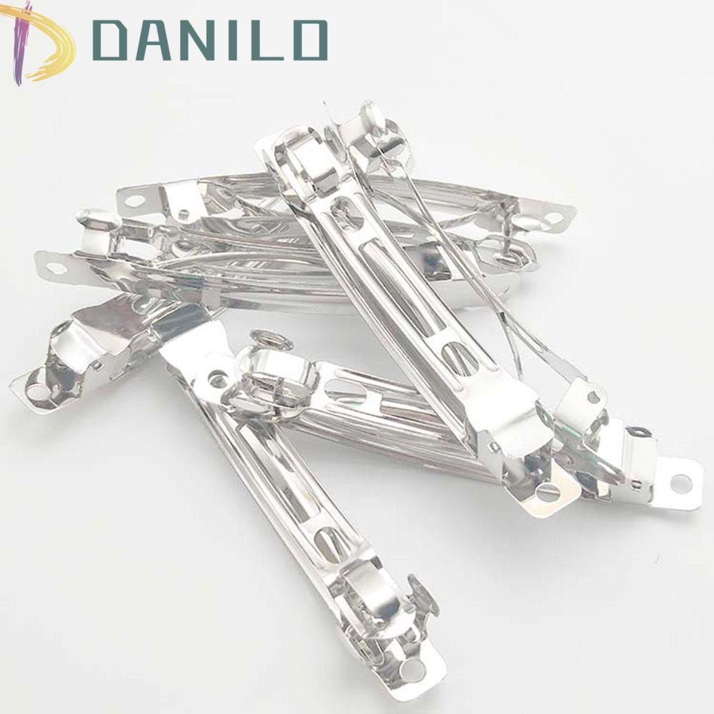 Set 20 Kẹp Tóc Kim Loại Hình Nơ Nhiều Màu 50mm Diy