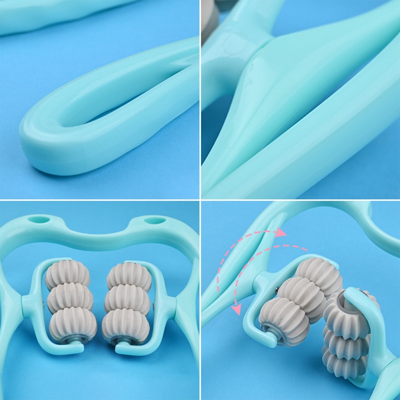 Dụng Cụ Kẹp Mát Xa Cột Sống Cổ Sáu Bánh Xe