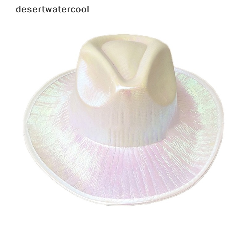 Devn Mũ Cao Bồi Rộng Vành Đính Ngọc Trai Lấp Lánh Ánh Sáng Nhấp Nháy Kiểu Cao Bồi Phương Tây Mart