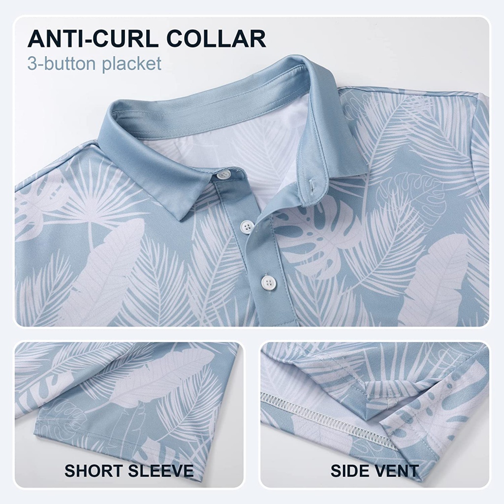 Áo polo Tay Ngắn Có Cổ Thoáng Khí Phong Cách Thể Thao Thời Trang Cho Nam