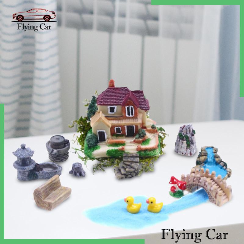 Bộ Mô Hình Villa Tỉ Lệ 1 / 12 Để Bàn Trang Trí DIY