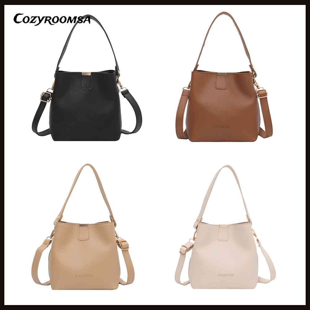 Túi Xách Da PU Màu Trơn Thời Trang Cho Nữ