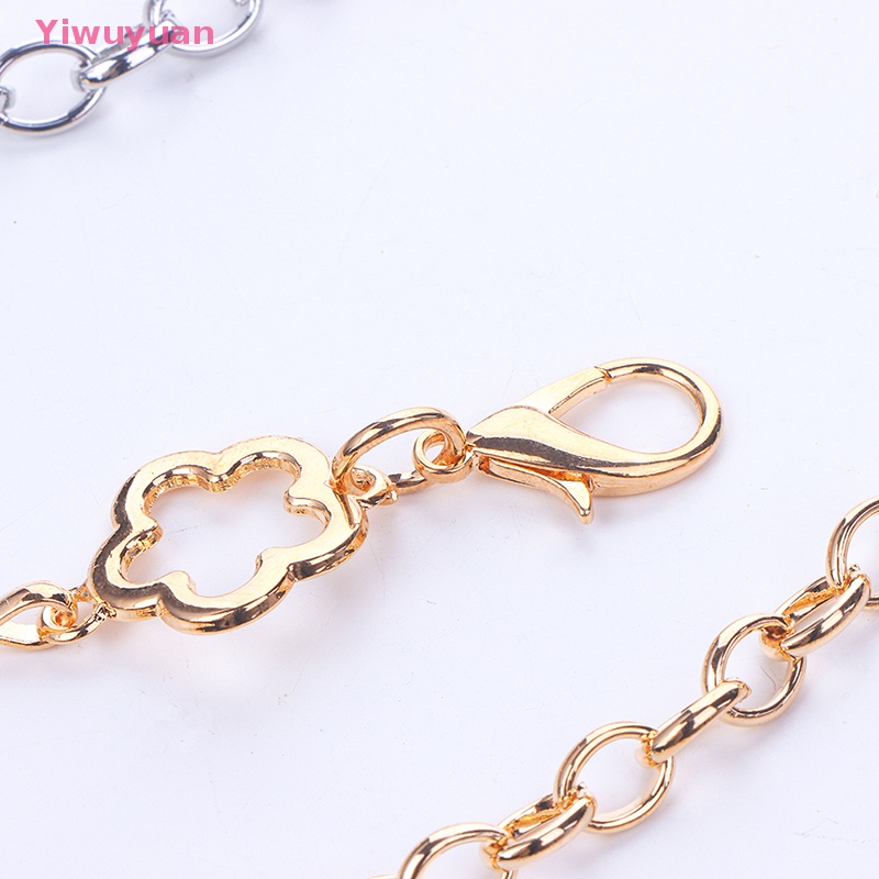 Thắt Lưng Dây Xích Bằng Kim Loại Hình Hoa Thời Trang Cho Nữ