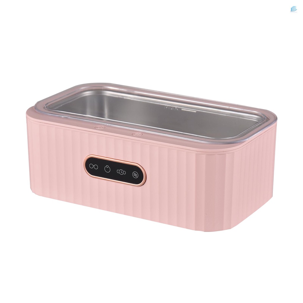 Máy Làm Sạch Trang Sức Siêu Âm Mini 400ml 45KHz 4 Chế Độ Hẹn Giờ