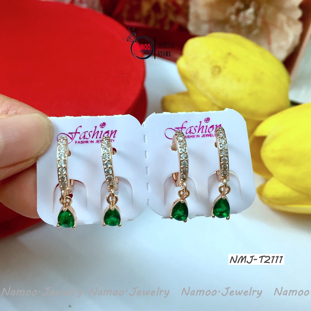 Khuyên Tai Nữ Mạ Vàng T2111 Bền Màu, màu tây cực đẹp cho nữ