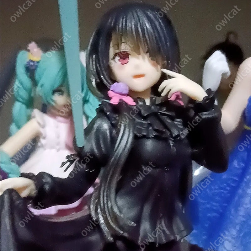 Mô Hình Nhân Vật Date A Live Tokisaki Kurumi  19cm Size Lolita Black Dress Nightmare S-Class Spirit Light Novel Figure PVC Packed in Box Model