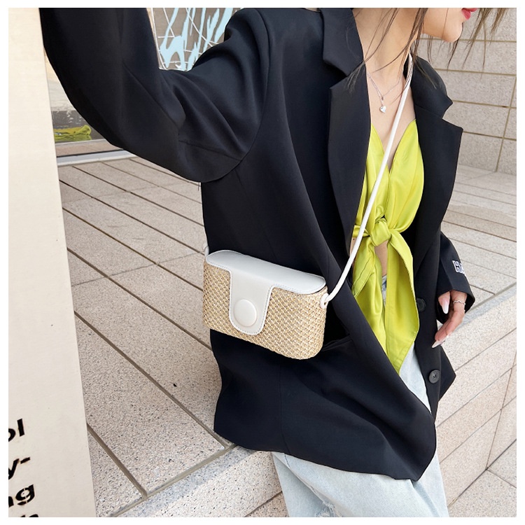 Túi Xách Đeo Vai Hình Vuông Cỡ Nhỏ Thiết Kế Đơn Giản Thời Trang Mùa Hè Xinh Xắn Cho Nữ
