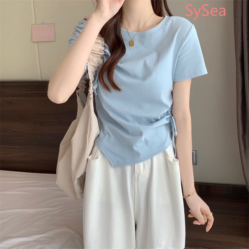 Áo Sơ Mi Phối Dây Rút Thời Trang Mùa Hè Dành Cho Nữ