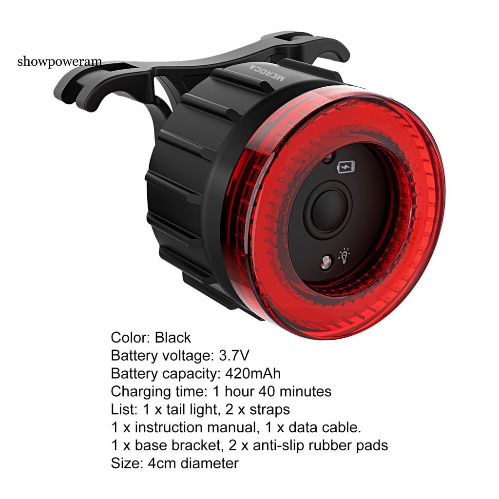 Đèn LED Đuôi Xe Đạp Có Thể Sạc Lại 6 Chế Độ Tiện Dụng