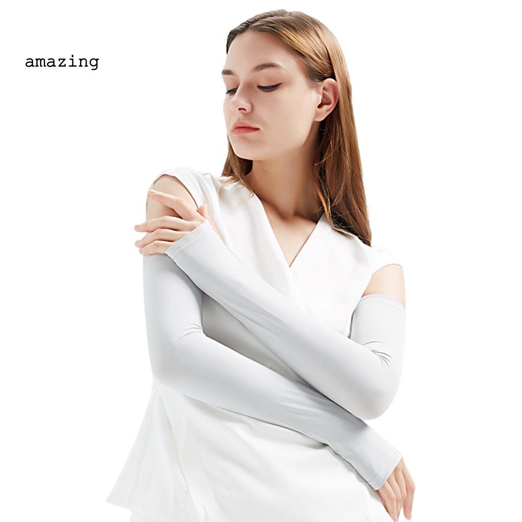 1 Cặp Ống Tay Áo Chống Tia UV Độ Co Giãn Cao Phù Hợp Cho Mùa Hè