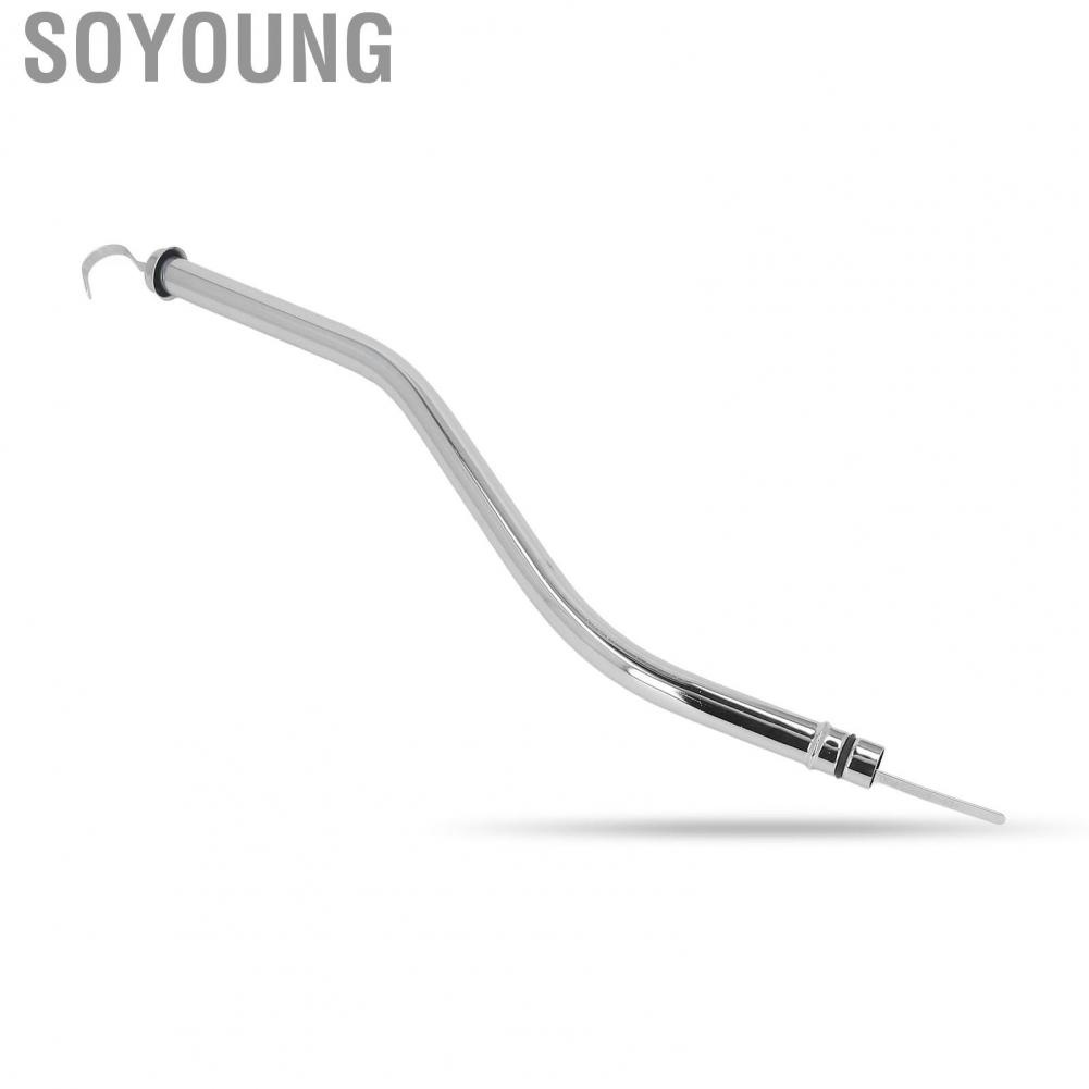 Soyoung Transmission Dipstick Tube Reliable 18‑3/4 Inch Stainless Steel Engine Oil Dipstick Tube Accurate Rustproof High Hardness