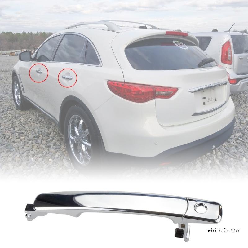 Tay Nắm Cửa Trái / Phải Bằng Chrome Thay Thế Chuyên Dụng Cho 80640-CA012 ABS