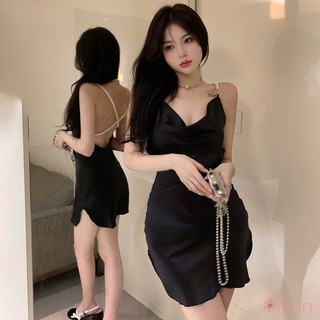 Đầm Dây Chéo Hở Lưng Gợi Cảm Cho Nữ
