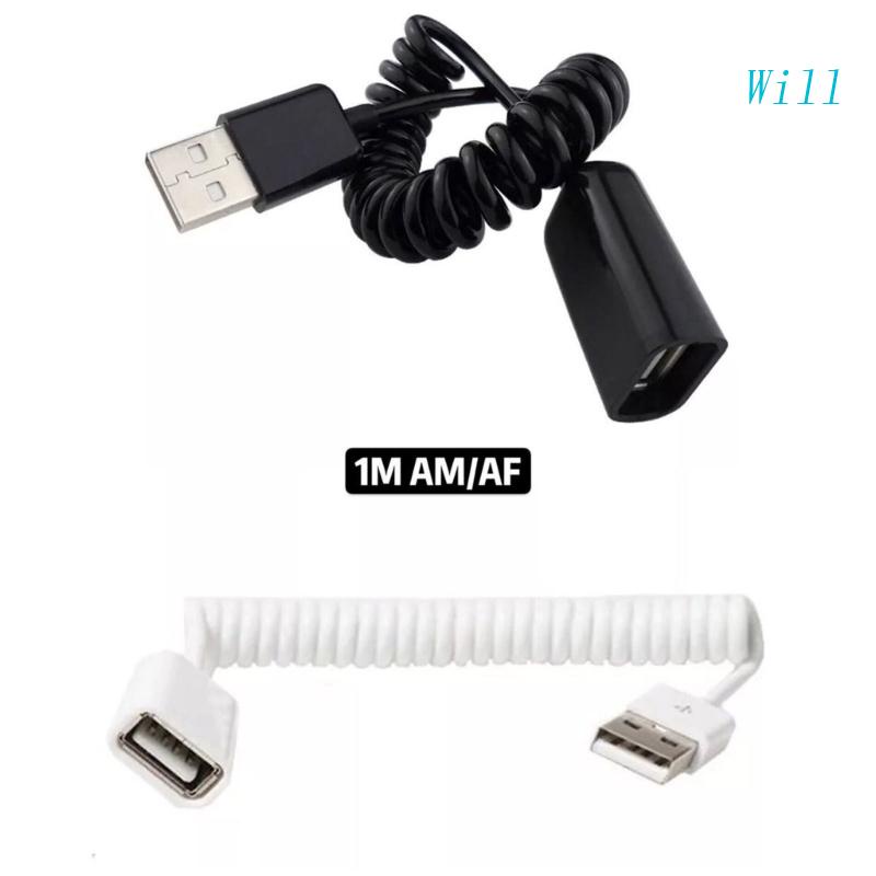 Dây Cáp Lò Xo Xoắn USB 2.0 Cho Máy Ảnh