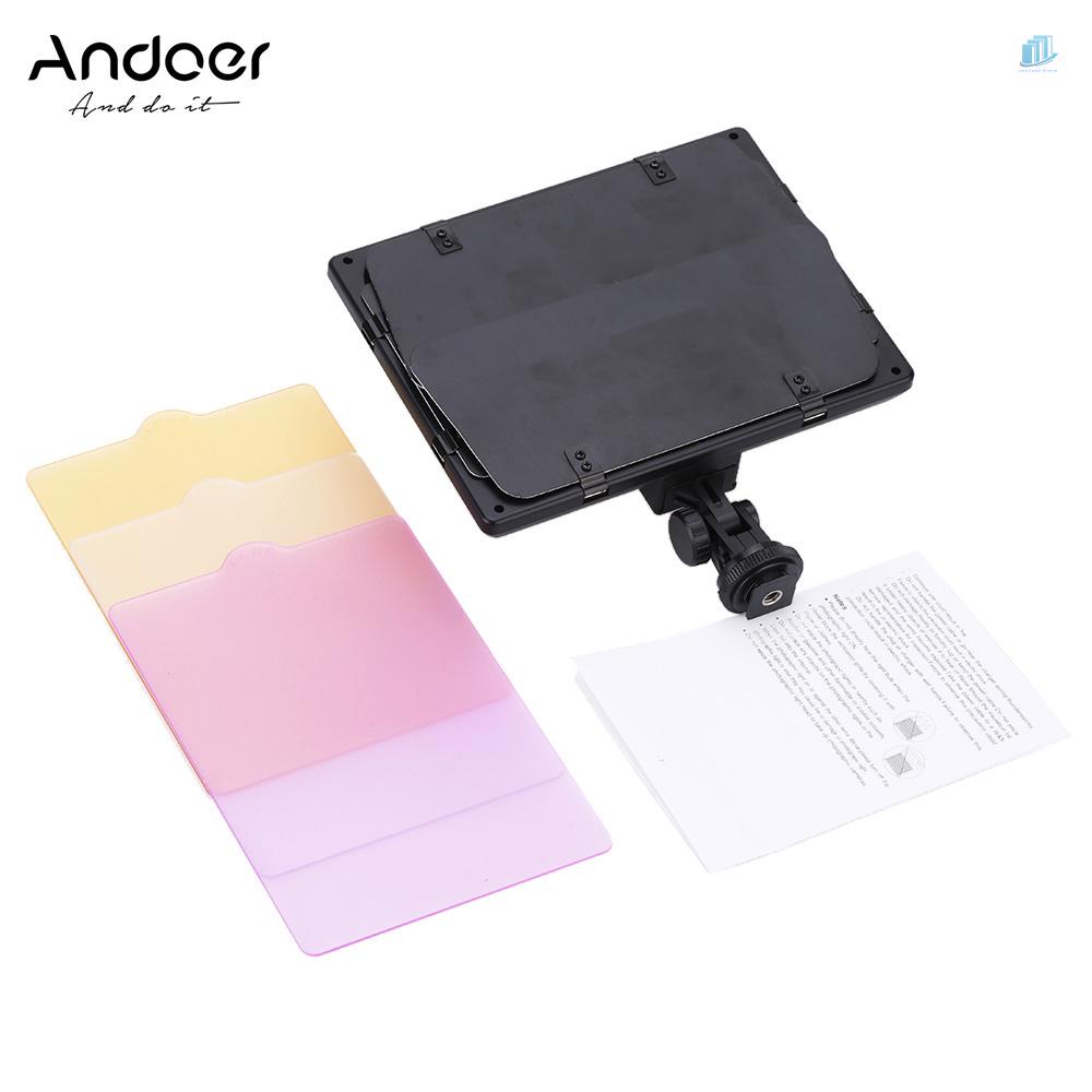 Bảng Đèn Led 300 Bóng 6000K Cho Máy Ảnh DSLR smartwatchinone Andoer W300 W300