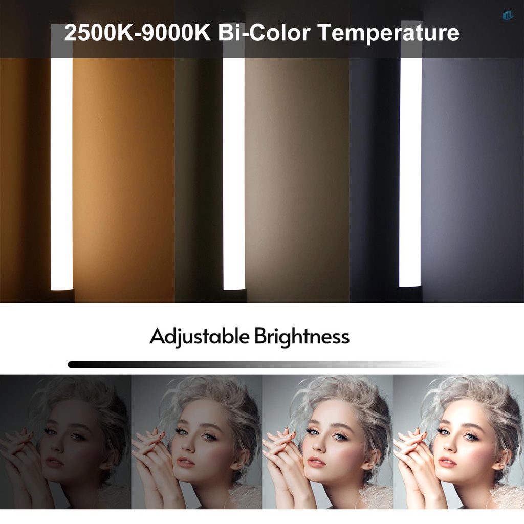 Gậy Đèn LED Video RGB Andoer W150RGB-II Cầm Tay 2500K-9000K 20 Hiệu Ứng Ánh Sáng Tích Hợp Pin Có Màn Hình LCD Cho Live Streami