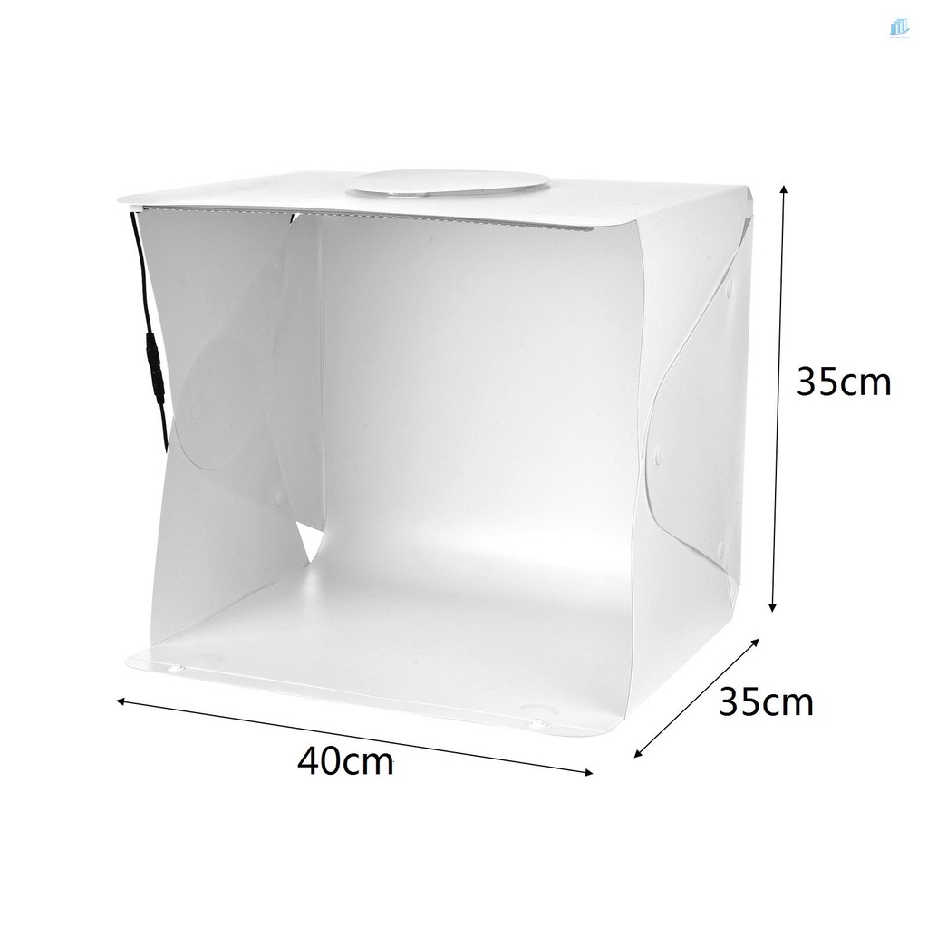 Hộp Đèn Chụp Ảnh Mini Andoer 40cm / 15.7inch 10W 2800K-5800K Có Thể Điều Chỉnh Độ Sáng Kèm Kẹp Điện Thoại / Máy Tính Để Bàn