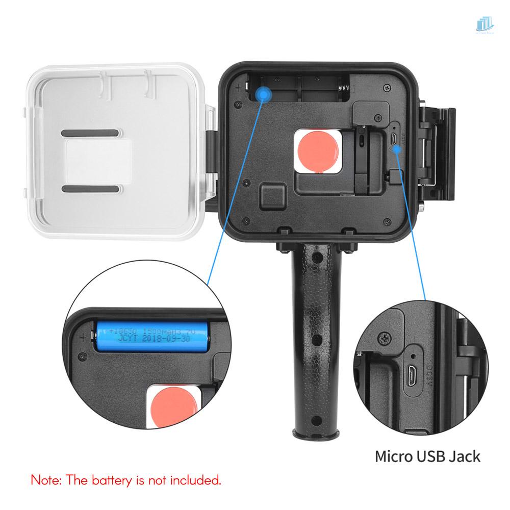 Đèn LED Lặn Dưới Nước Cầm Tay 900LM 40m Màu Đỏ Đen 7 / 6 / 5