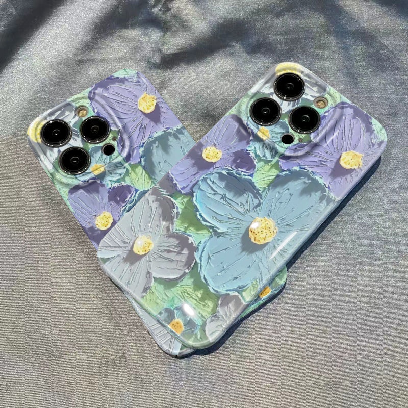 Ốp Điện Thoại Cứng Họa Tiết Tranh Sơn Dầu Sáng Tạo Cho Iphone 12 8pxsmax11 14pro 13 SB6G