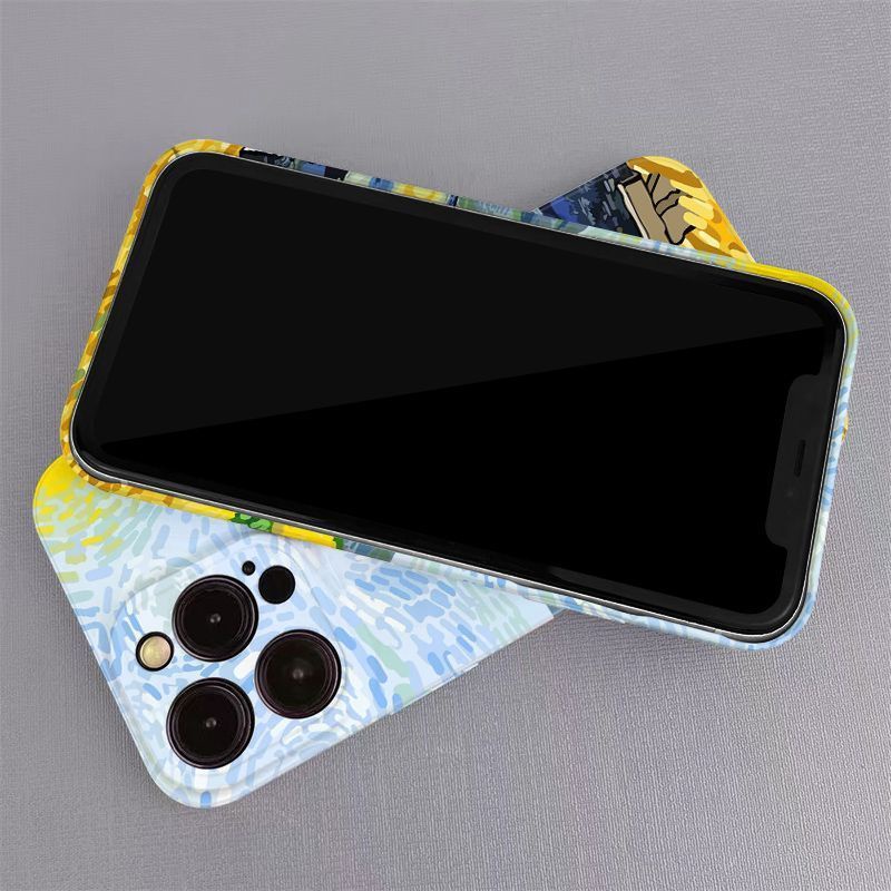 Ốp Điện Thoại Cứng Họa Tiết Tranh Van Gogh Độc Đáo Thời Trang Cho iphone11XR14pro 13 / 8p 12max / 7