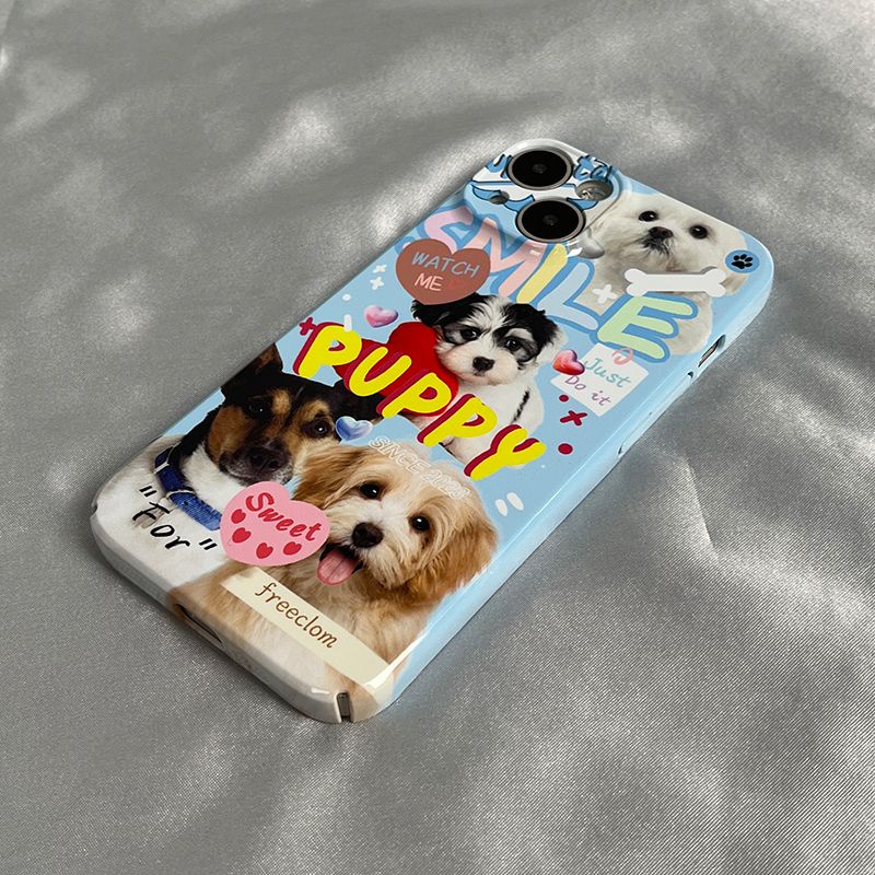 Ốp Điện Thoại Cứng Họa Tiết Chú Chó Dễ Thương Cho iphone14xr7 13 11puppyxs8 / Apple iPhone12 / BVG8