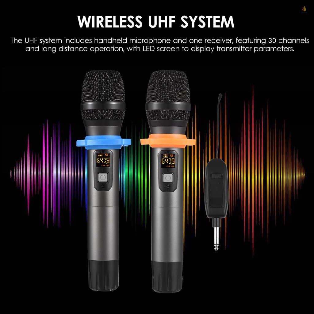 Bộ Micro Không Dây UHF Chuyên Nghiệp Có Thể Sạc Lại Được