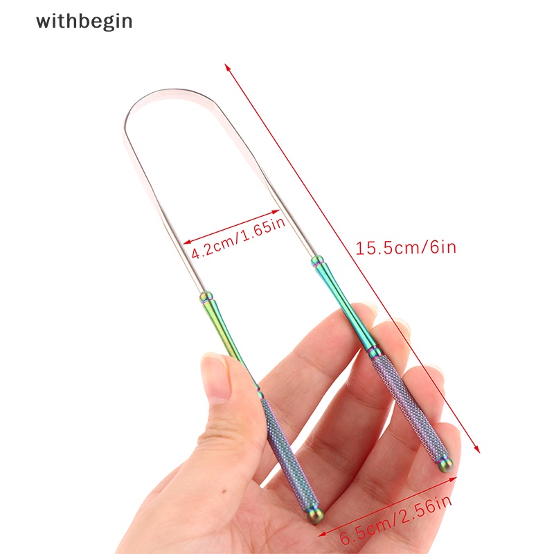 1 Dụng Cụ Nạo Lưỡi Bằng Thép Không Gỉ Thông Hơi Làm Sạch Răng Miệng