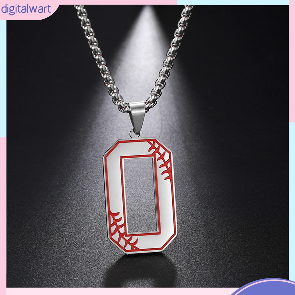 Vòng cổ Mặt Số 0 Bằng Thép Không Gỉ Không Phai Màu Thời Trang Cho Nam Và Nữ