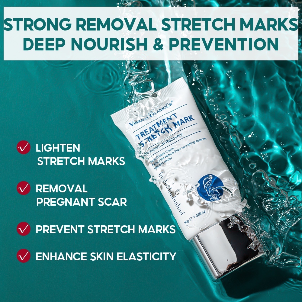 Kem hỗ trợ rạn da sau sinh, chống lão hóa VIBRANT GLAMOUR Treatment Stretch Mark 30g