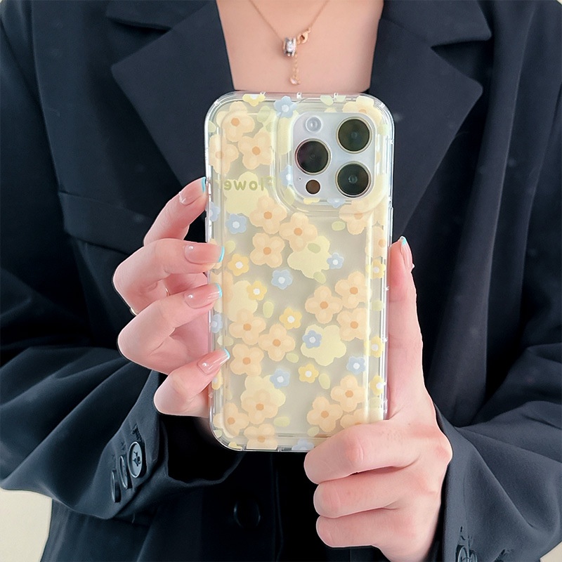 Ốp Điện Thoại Túi Khí Chống Sốc In Hoa Nhỏ Cho iphone14promax / 13 / 12 / 11 / XR / XS / X / XSMAX / 6 / 6SPLUS / 7 / 8PLUS
