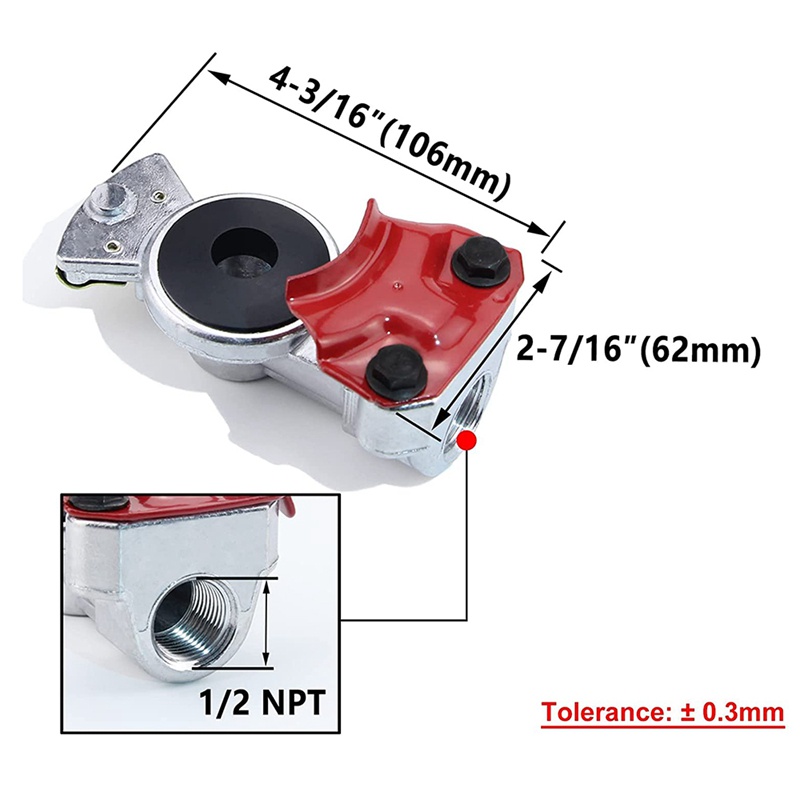 Đa năng Gladhand Khẩn cấp &amp; Dịch vụ Phanh ống khí Kết nối khớp nối Bộ phận tay vui mừng cho xe tải bán tải rơ moóc RV