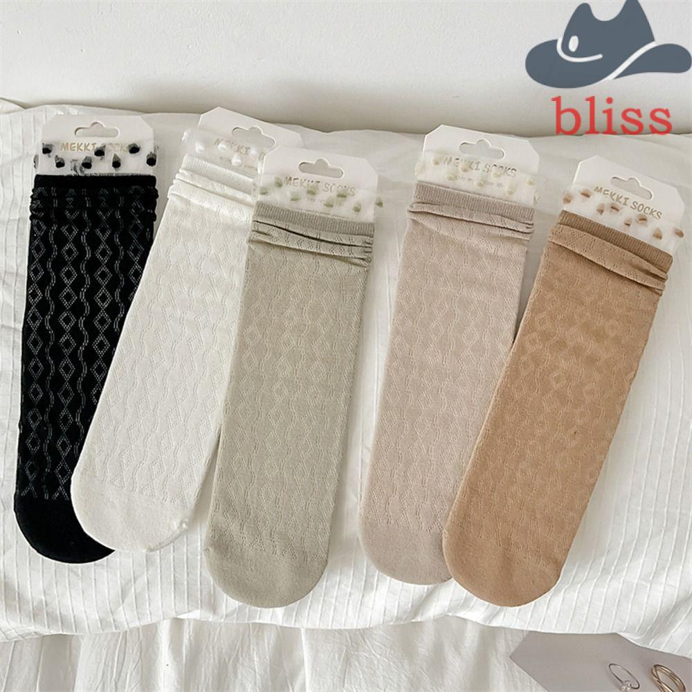 Vớ Lưới Mỏng Co Giãn Màu Trơn Thoải Mái Thời Trang Cho Nữ