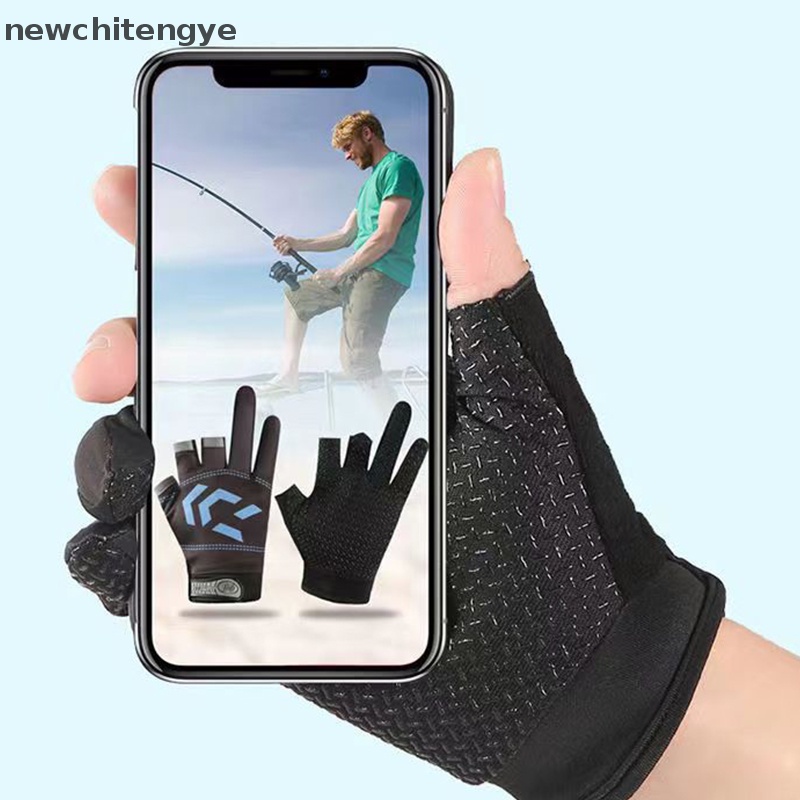 Găng Tay Hở Ngón Chống Trượt Thoáng Khí Cho Nam