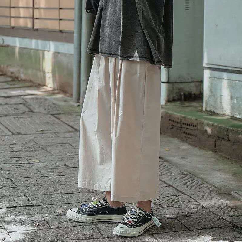Quần Dài Ống Loe Rộng Phong Cách Nhật Bản Thời Trang Xuân Hè Hàng Mới Dành Cho Bạn Nam