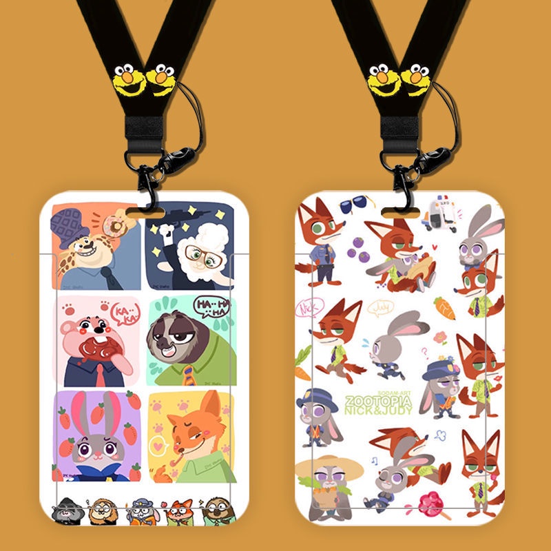 Ví Đựng Thẻ ID / Danh Thiếp Họa Tiết Hoạt Hình Zootopia Cho Nam