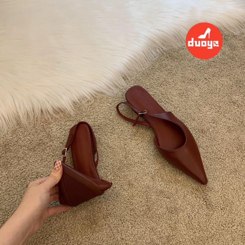 Giày Sandal Cao Gót Mũi Nhọn Thời Trang Xuân Hè Dành Cho Nữ 2022