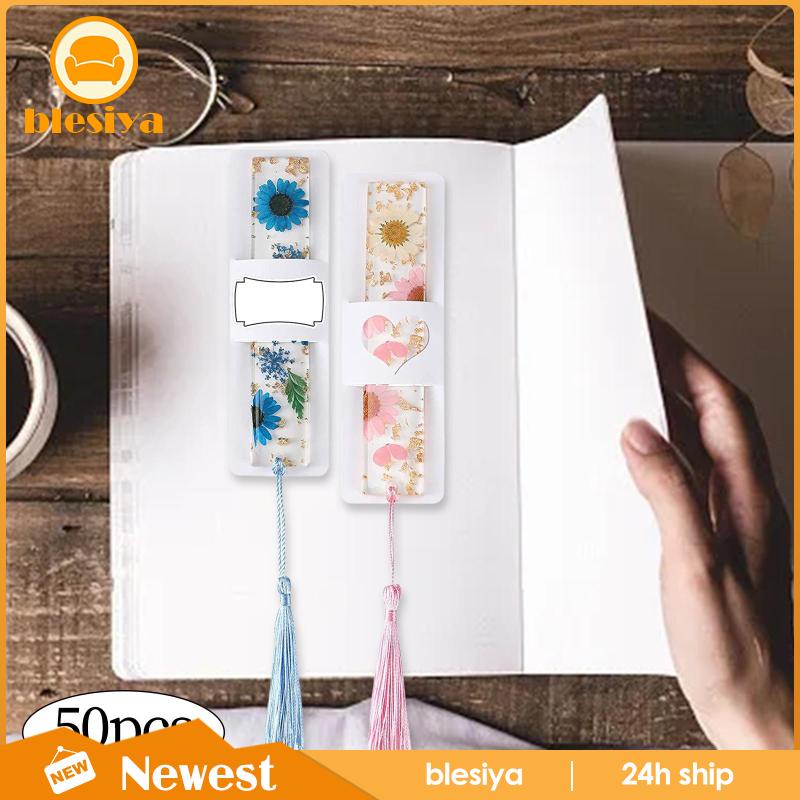 Set 50 Kẹp Đánh Dấu Trang Sách Màu Đen Trang Trí Phong Cách Doanh Nhân