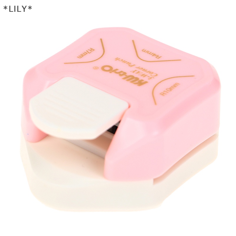 LILY Mini góc rounder đấm 3 cách góc cắt DIY tròn edgers xén uuu