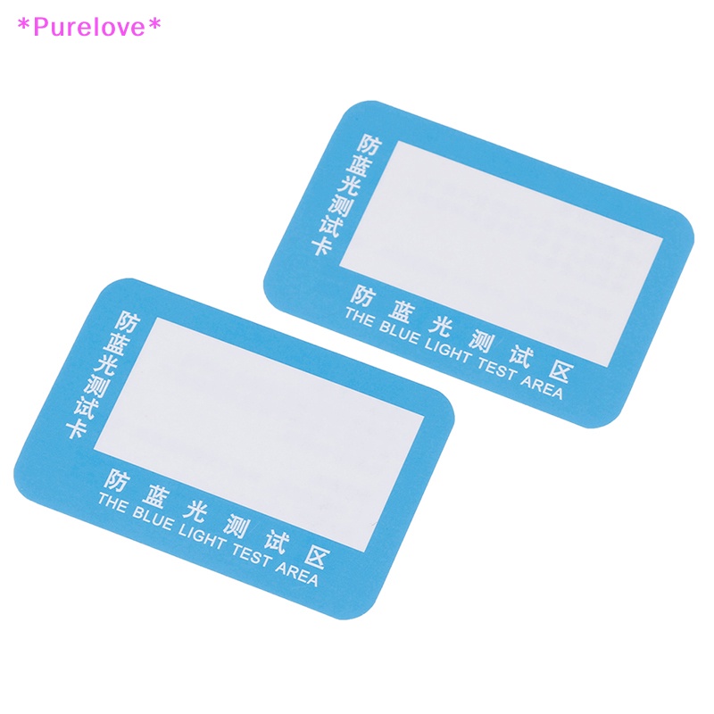 Set 10 Thẻ Thử Nghiệm Chống Ánh Sáng Xanh Dành Cho Mắt Kính Mới