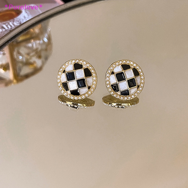 1 Đôi Bông Tai Đính Ngọc Trai Phong Cách Retro Thời Trang Dành Cho Nữ Mới