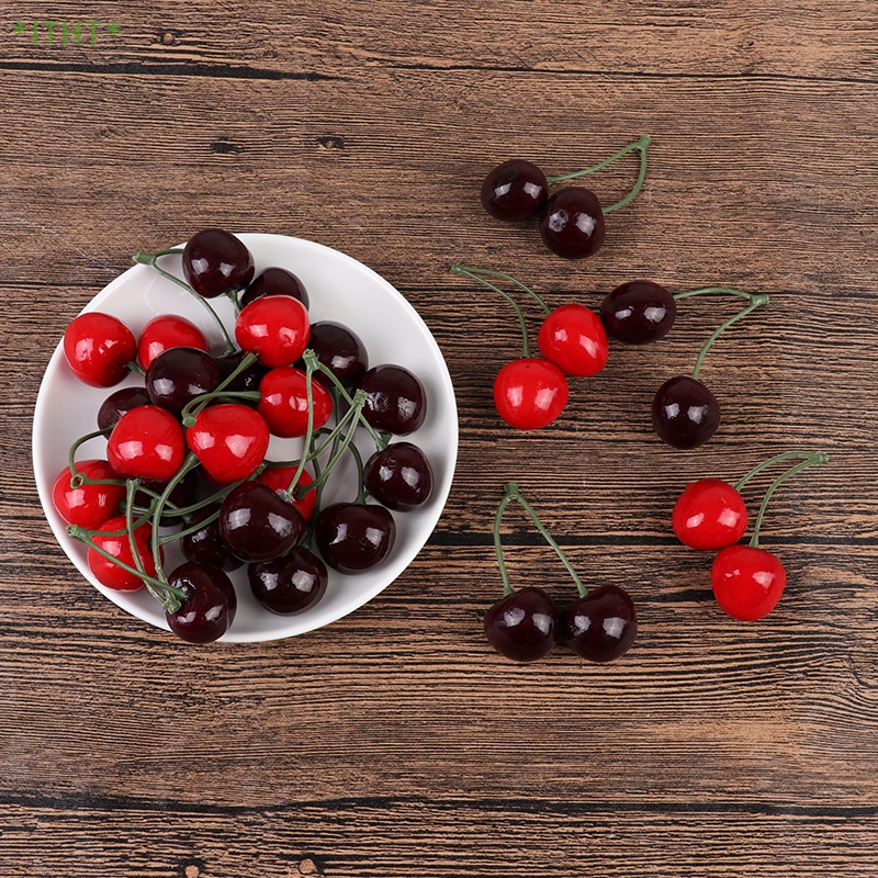 Bộ 2 / 10 Quả Cherry Giả Dùng Trang Trí Mới