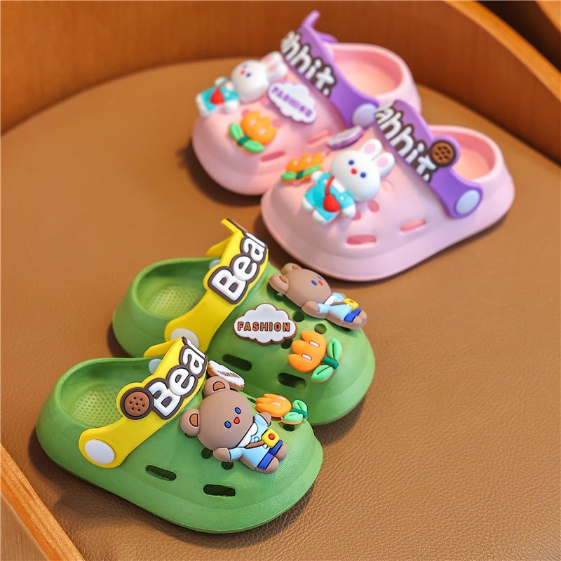 Dép Xỏ Ngón Bằng EVA Nhẹ In Họa Tiết Hoạt Hình Dễ Thương Thời Trang Mùa Hè Cho Bé Trai Và Gái
